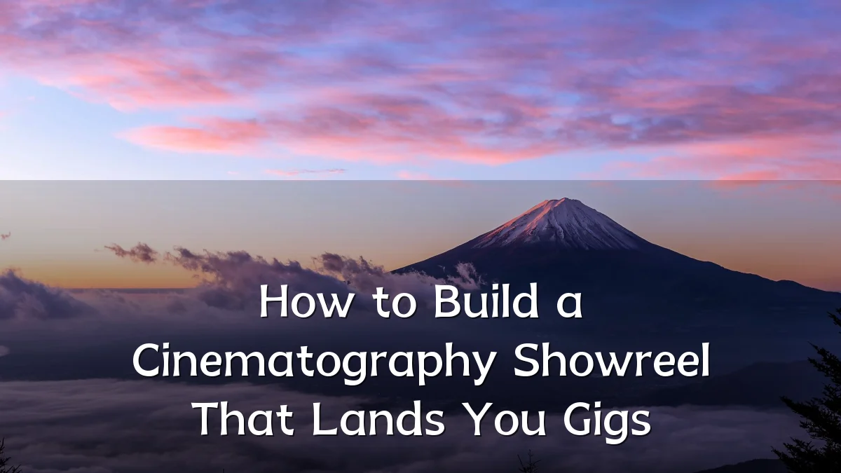 How to Build a Cinematography Showreel That Lands You Gigs