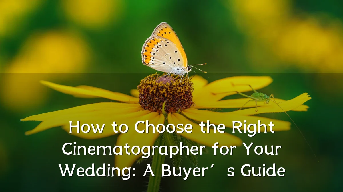 How to Choose the Right Cinematographer for Your Wedding: A Buyer’s Guide