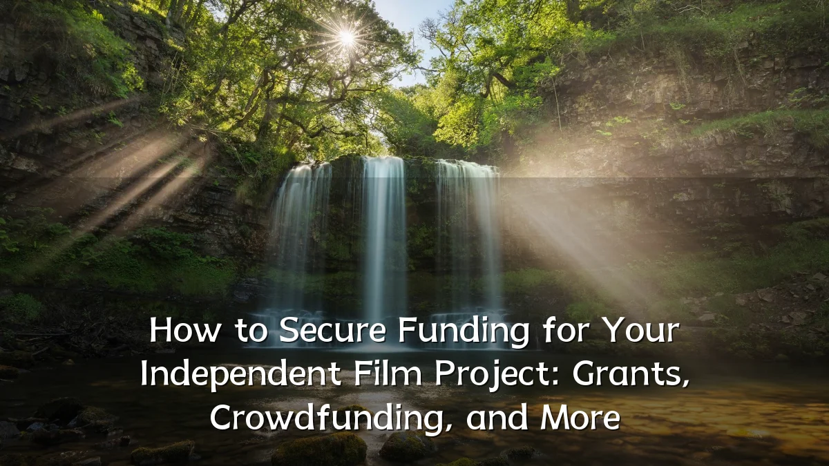 How to Secure Funding for Your Independent Film Project: Grants, Crowdfunding, and More