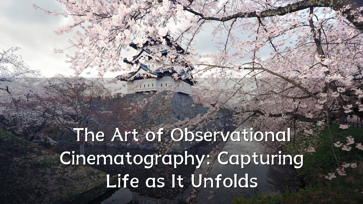 The Art of Observational Cinematography: Capturing Life as It Unfolds