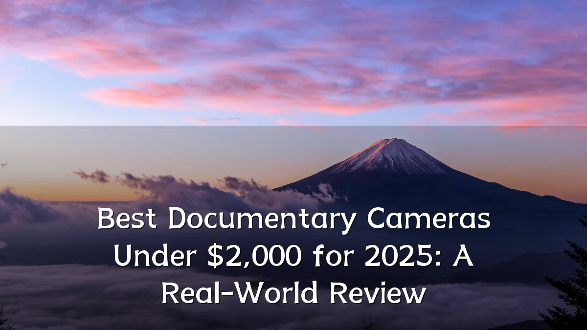 Best Documentary Cameras Under $2,000 for 2025: A Real-World Review