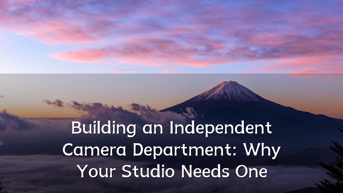 Building an Independent Camera Department: Why Your Studio Needs One