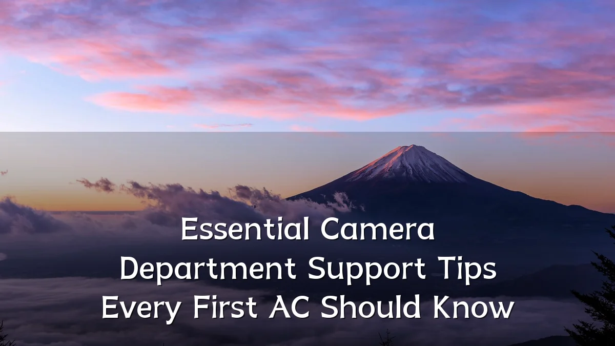 Essential Camera Department Support Tips Every First AC Should Know