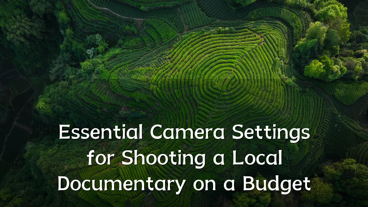 Essential Camera Settings for Shooting a Local Documentary on a Budget