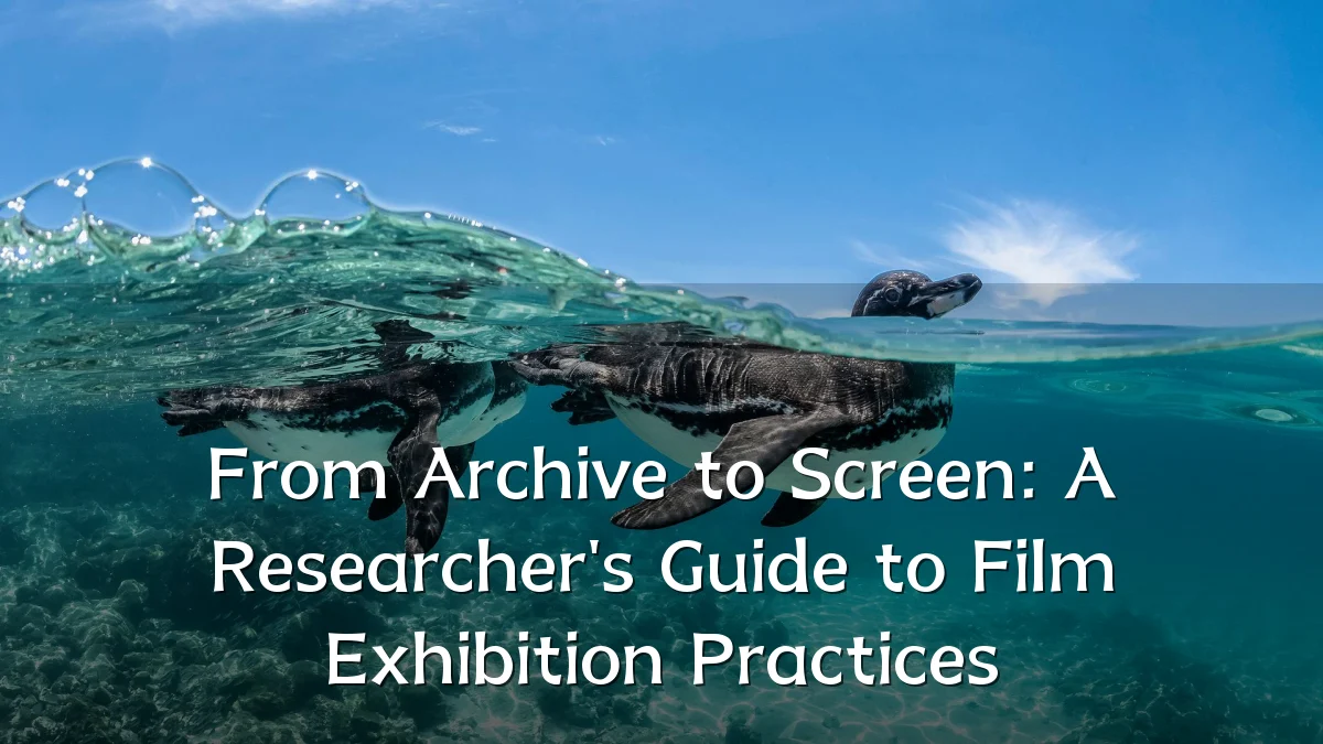 From Archive to Screen: A Researcher's Guide to Film Exhibition Practices