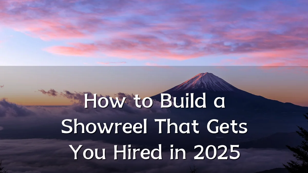 How to Build a Showreel That Gets You Hired in 2025
