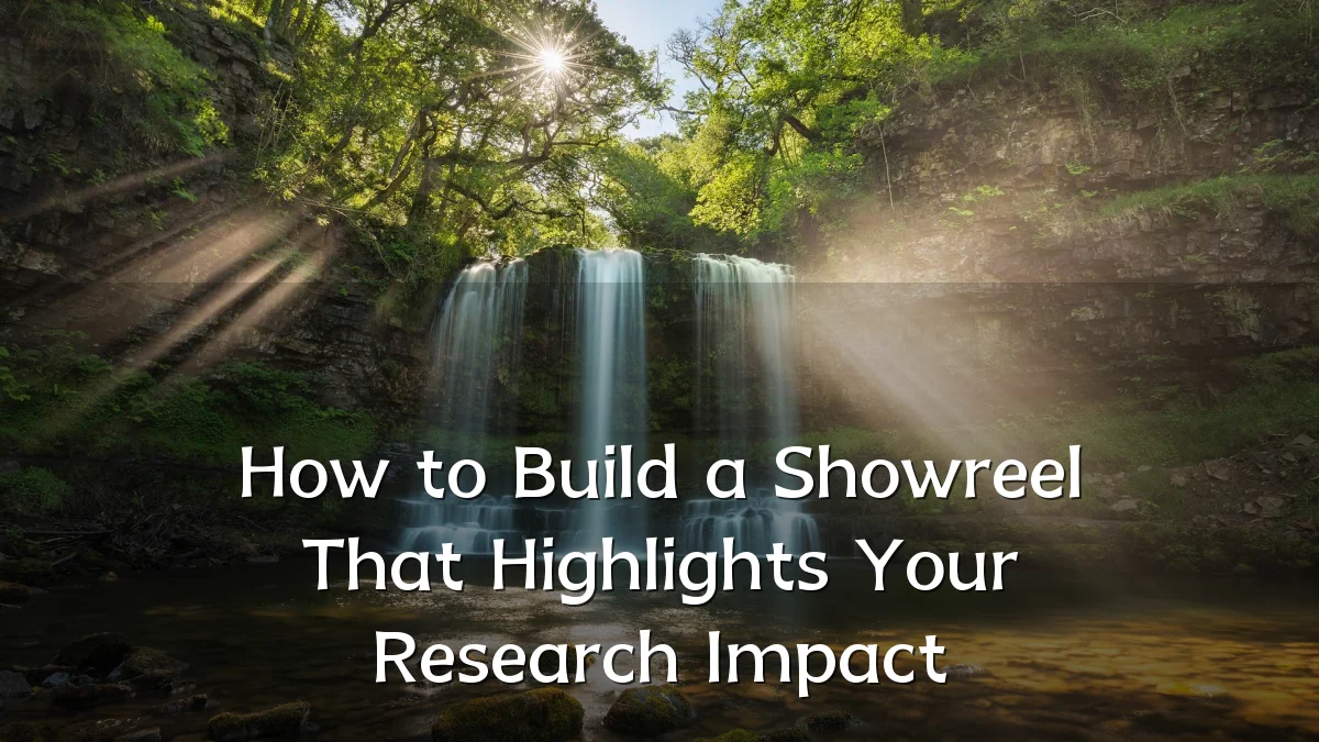 How to Build a Showreel That Highlights Your Research Impact