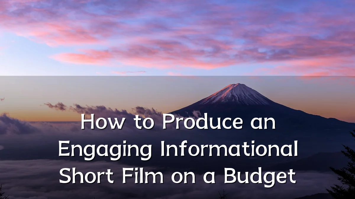 How to Produce an Engaging Informational Short Film on a Budget